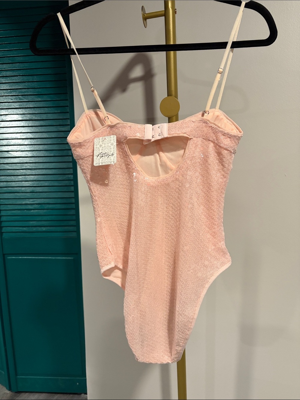 Free People Bali Good Graces Bodysuit in Soft Pink, new with tags, size XS. - Picture 6 of 8